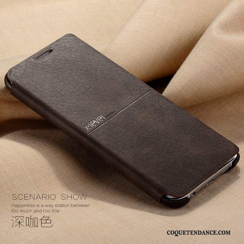Samsung Galaxy S6 Edge Coque Étui Clamshell Protection De Téléphone Étui En Cuir