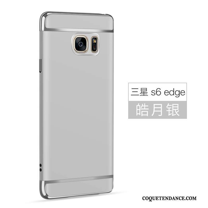 Samsung Galaxy S6 Edge Coque Étui Délavé En Daim Rose Protection