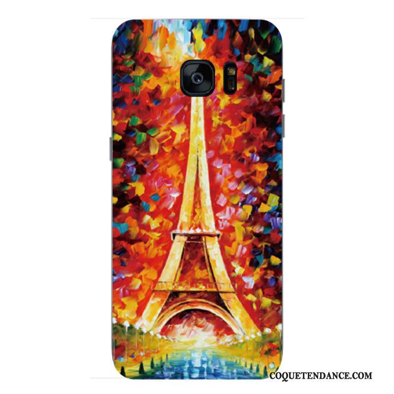 Samsung Galaxy S7 Coque Amoureux Protection Étui Multicolore Marque De Tendance