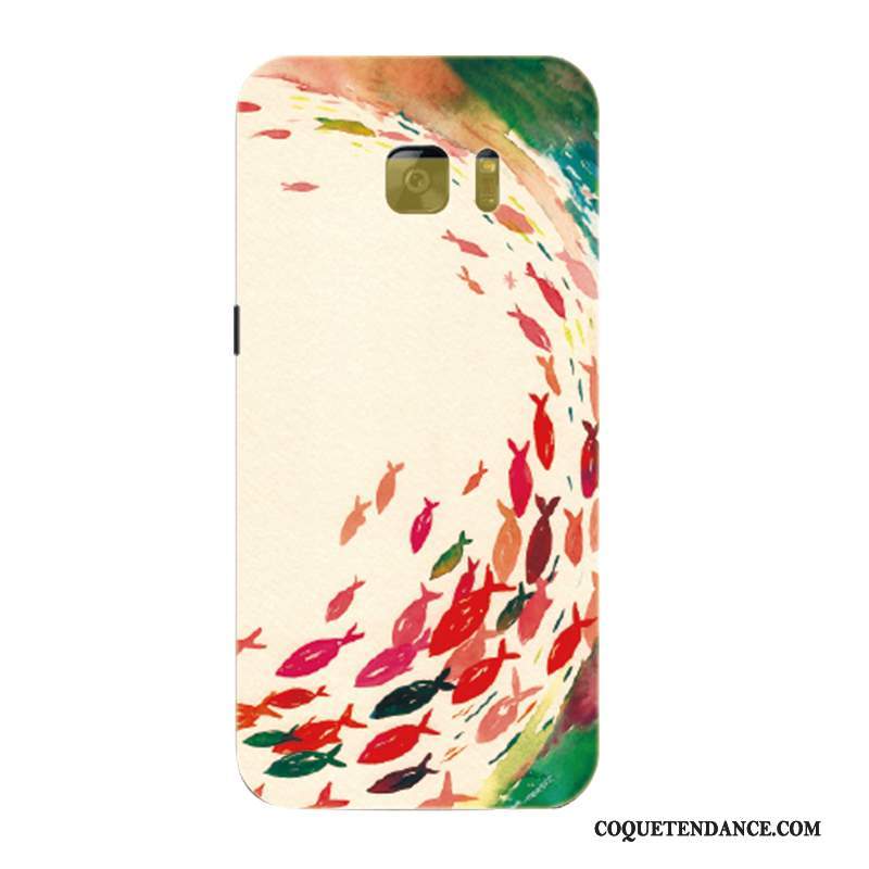 Samsung Galaxy S7 Coque Amoureux Protection Étui Multicolore Marque De Tendance