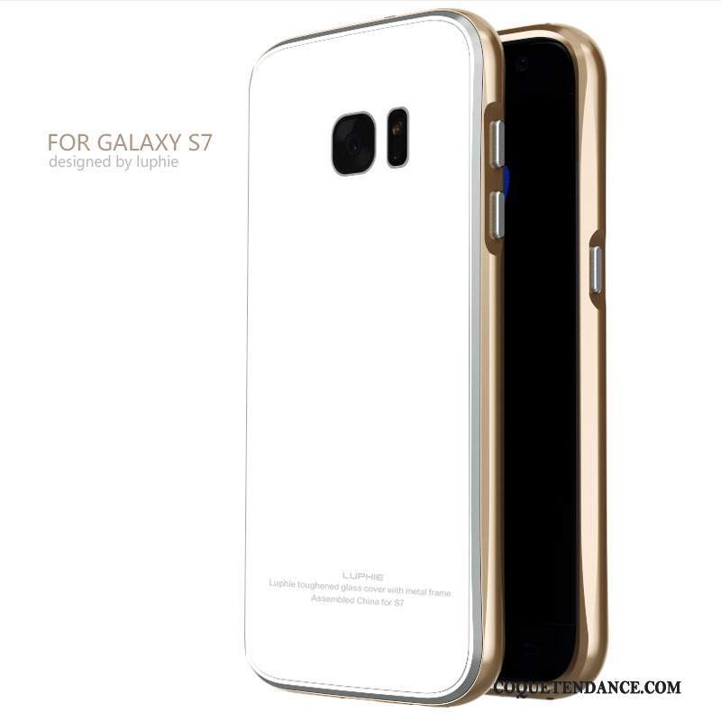 Samsung Galaxy S7 Coque Couvercle Arrière Noir Border Étui