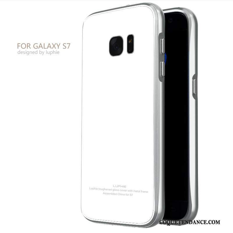 Samsung Galaxy S7 Coque Couvercle Arrière Noir Border Étui