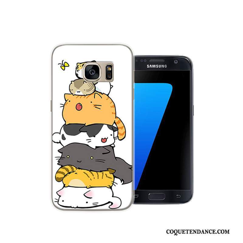 Samsung Galaxy S7 Coque Créatif Difficile Dessin Animé Protection Rouge