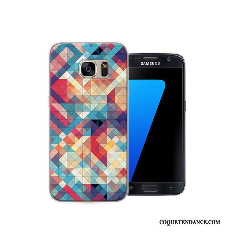 Samsung Galaxy S7 Coque Créatif Difficile Dessin Animé Protection Rouge