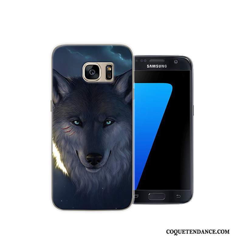 Samsung Galaxy S7 Coque Créatif Difficile Dessin Animé Protection Rouge