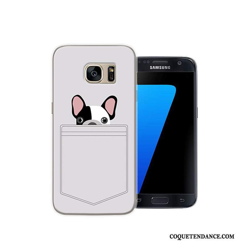 Samsung Galaxy S7 Coque Créatif Difficile Dessin Animé Protection Rouge