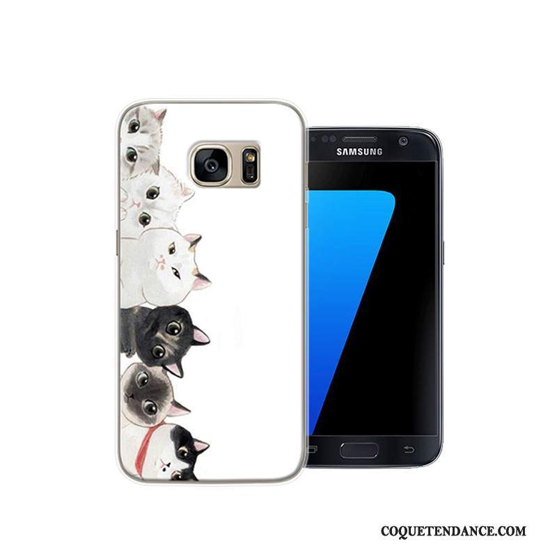 Samsung Galaxy S7 Coque Créatif Difficile Dessin Animé Protection Rouge