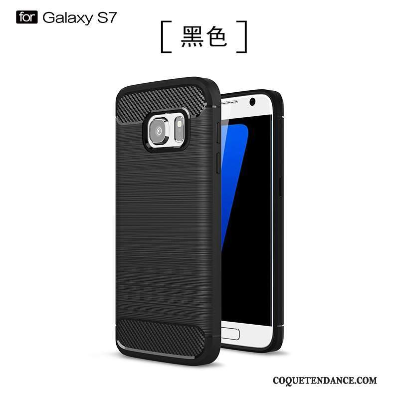 Samsung Galaxy S7 Coque Nouveau Protection Incassable De Téléphone Noir