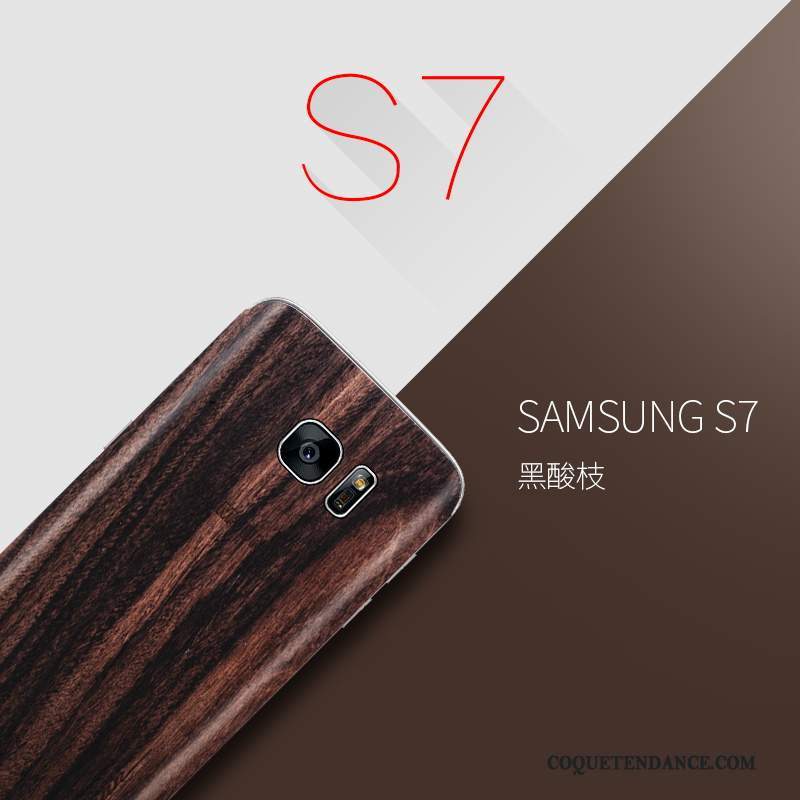 Samsung Galaxy S7 Coque Protection Bois Massif De Téléphone Sac Étui