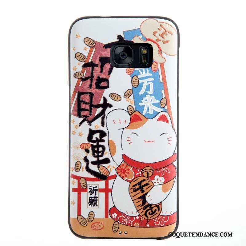 Samsung Galaxy S7 Coque Protection Multicolore Dessin Animé Tendance Étui