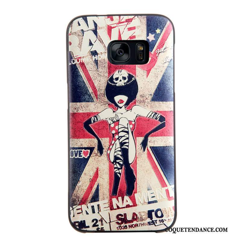 Samsung Galaxy S7 Coque Protection Multicolore Dessin Animé Tendance Étui