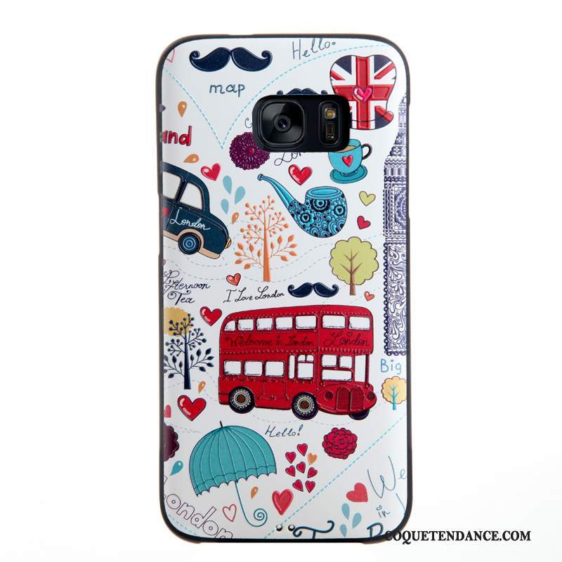 Samsung Galaxy S7 Coque Protection Multicolore Dessin Animé Tendance Étui