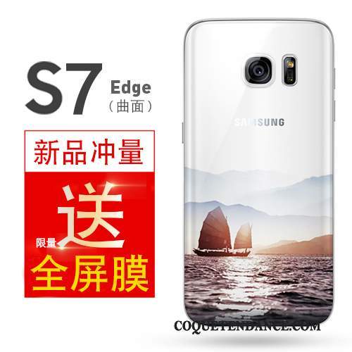Samsung Galaxy S7 Coque Silicone Jaune Protection De Téléphone Simple