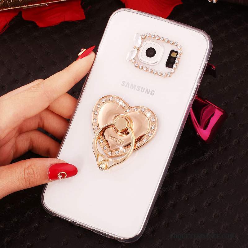 Samsung Galaxy S7 Coque Silicone Strass Protection Incassable Étui