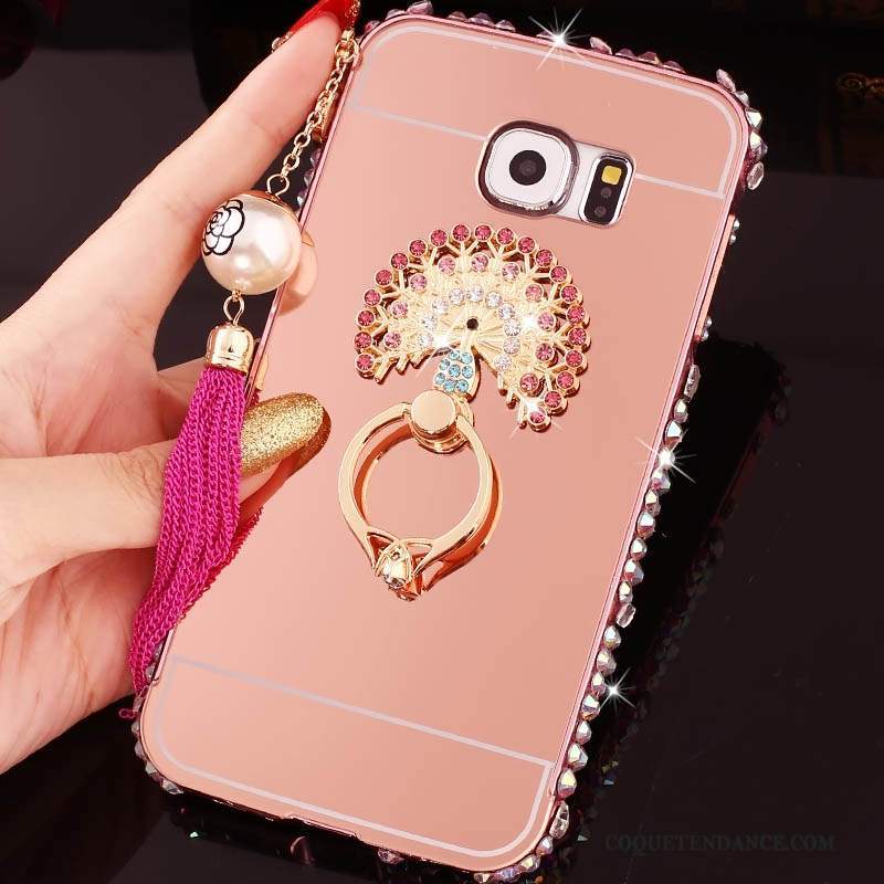 Samsung Galaxy S7 Coque Strass Border Support Incassable