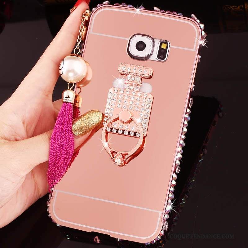 Samsung Galaxy S7 Coque Strass Border Support Incassable