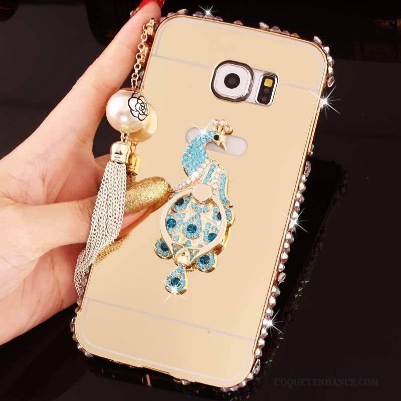 Samsung Galaxy S7 Coque Strass Border Support Incassable