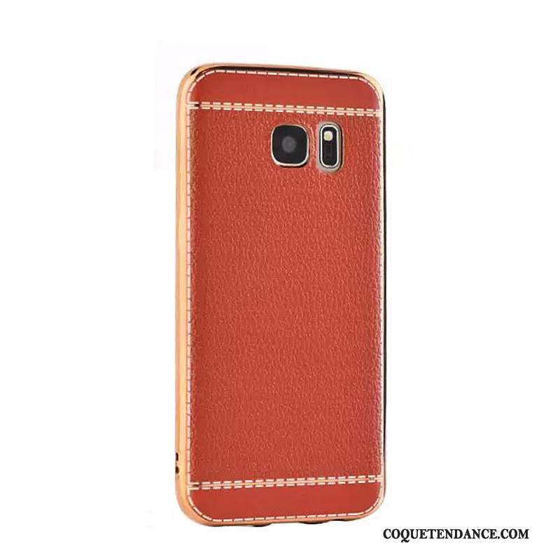 Samsung Galaxy S7 Coque Étui Fluide Doux Protection Cuir Placage