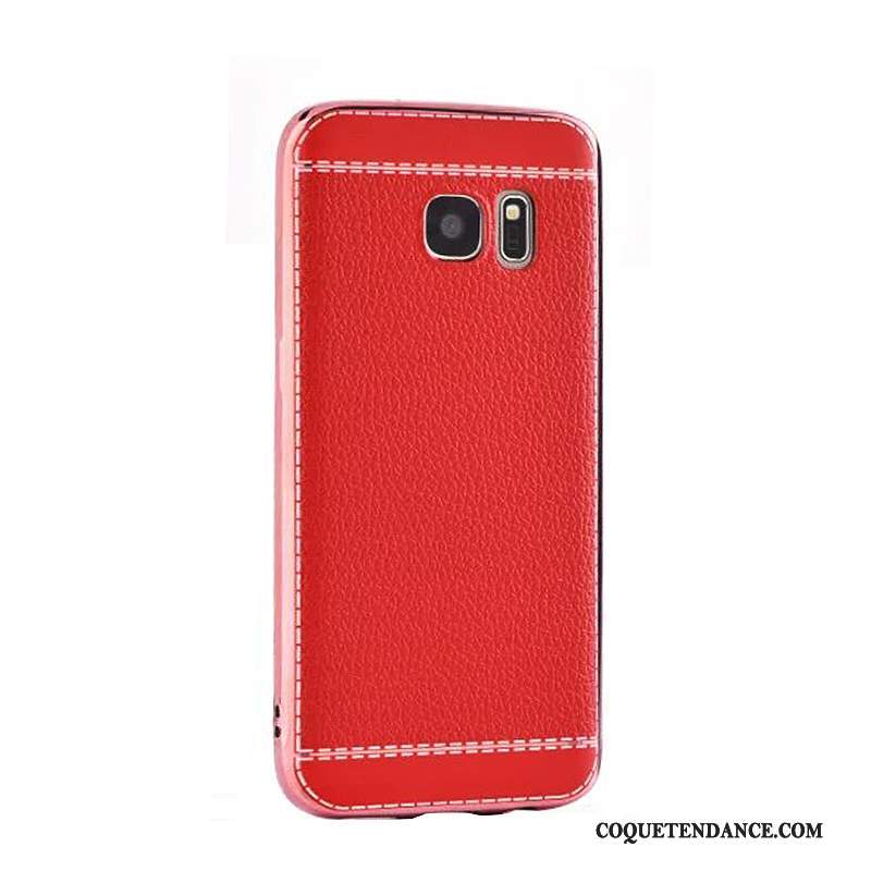 Samsung Galaxy S7 Coque Étui Fluide Doux Protection Cuir Placage