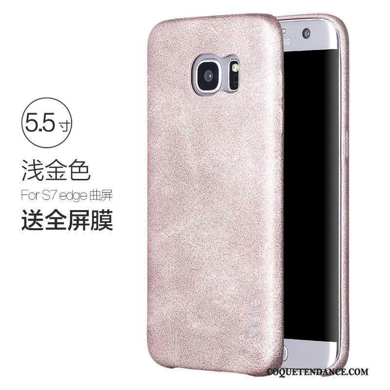 Samsung Galaxy S7 Edge Coque De Téléphone Or Étui Clair Très Mince