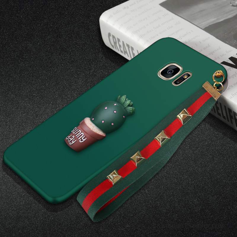 Samsung Galaxy S7 Edge Coque De Téléphone Vert Foncé Tendance Protection Incassable