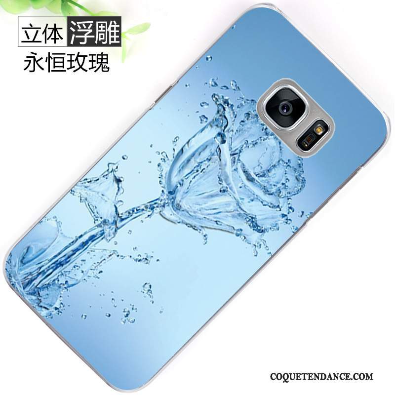 Samsung Galaxy S7 Edge Coque Difficile Créatif Bleu Protection De Téléphone