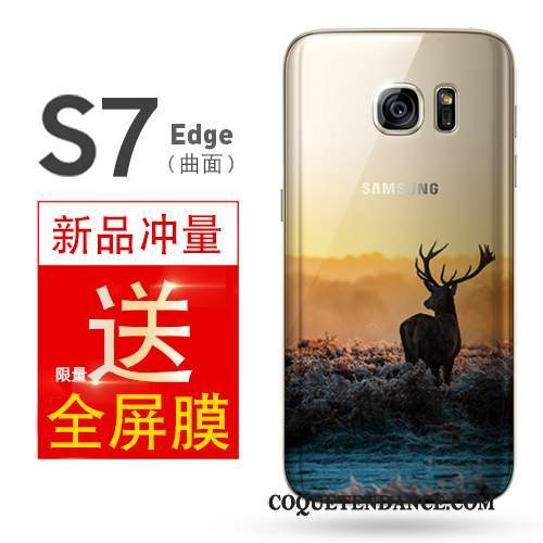 Samsung Galaxy S7 Edge Coque Incassable Silicone Simple De Téléphone Protection