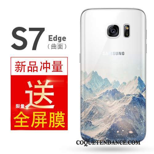 Samsung Galaxy S7 Edge Coque Incassable Silicone Simple De Téléphone Protection
