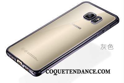 Samsung Galaxy S7 Edge Coque Mesh Transparent Fluide Doux Tout Compris Or