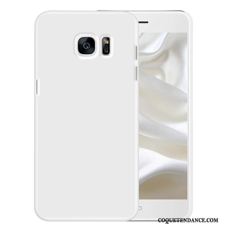 Samsung Galaxy S7 Edge Coque Protection Blanc Business Délavé En Daim
