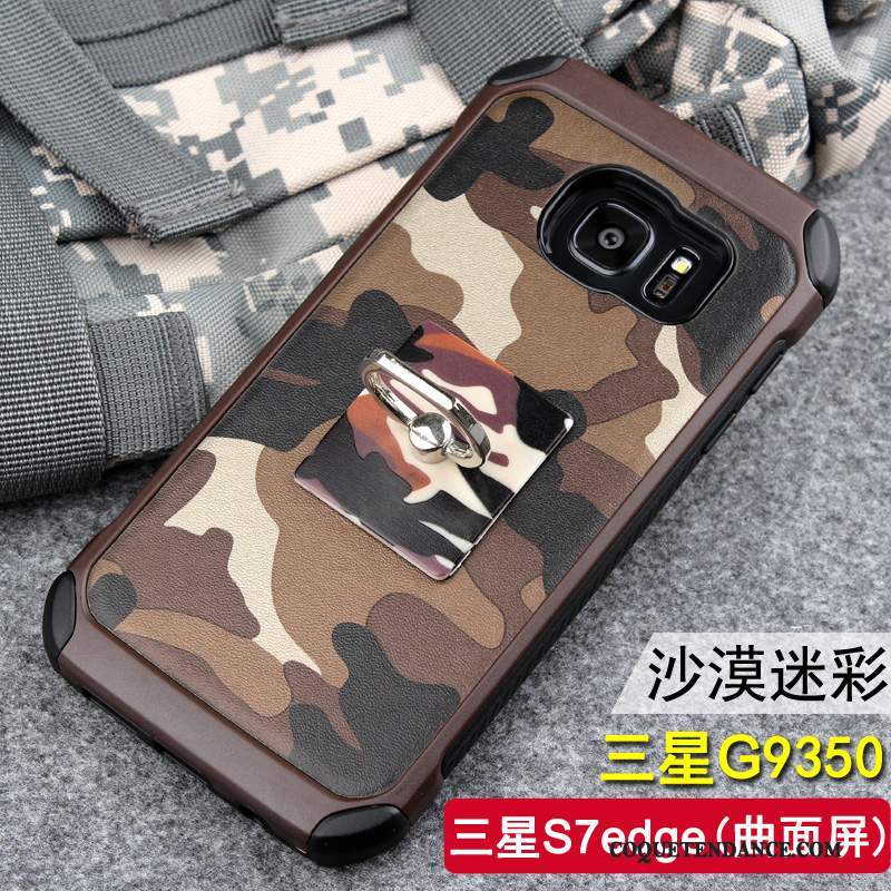Samsung Galaxy S7 Edge Coque Tendance Incassable Silicone Camouflage De Téléphone