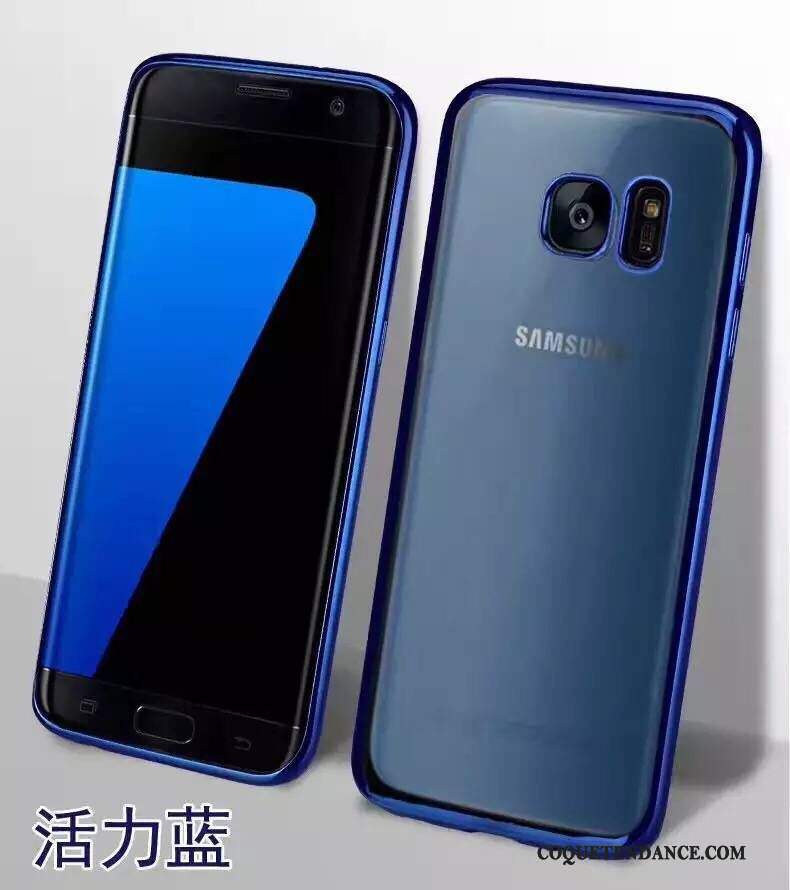 Samsung Galaxy S7 Edge Coque Tout Compris Argent Incassable Protection Étui