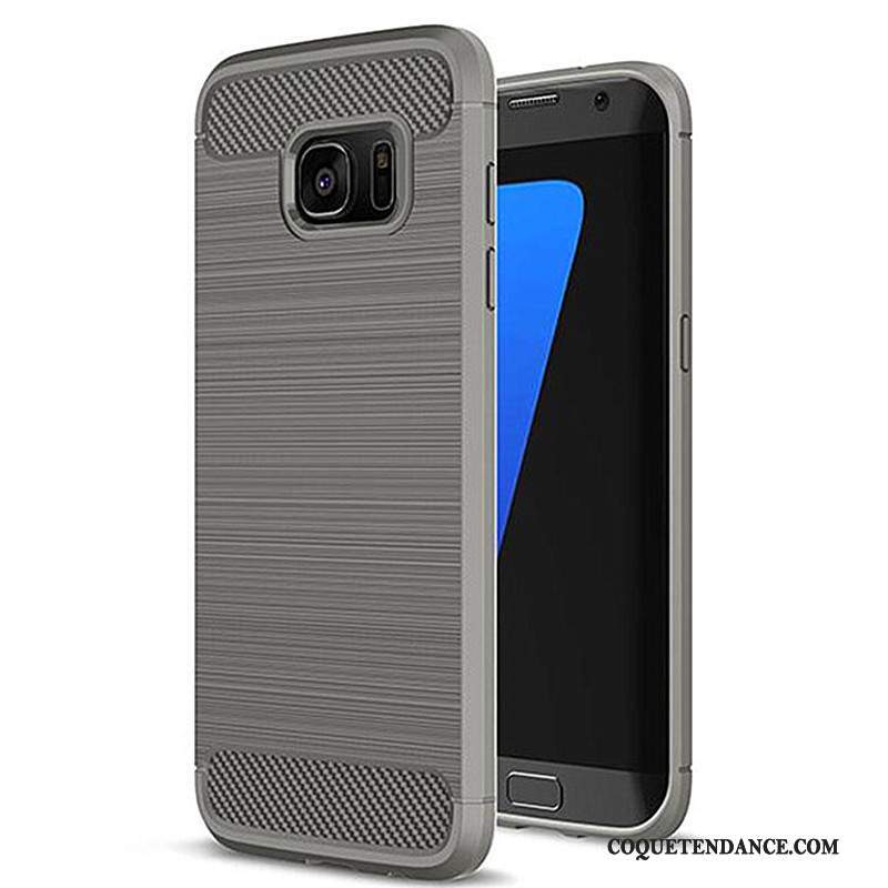 Samsung Galaxy S7 Edge Coque Tout Compris Étui Bleu Protection