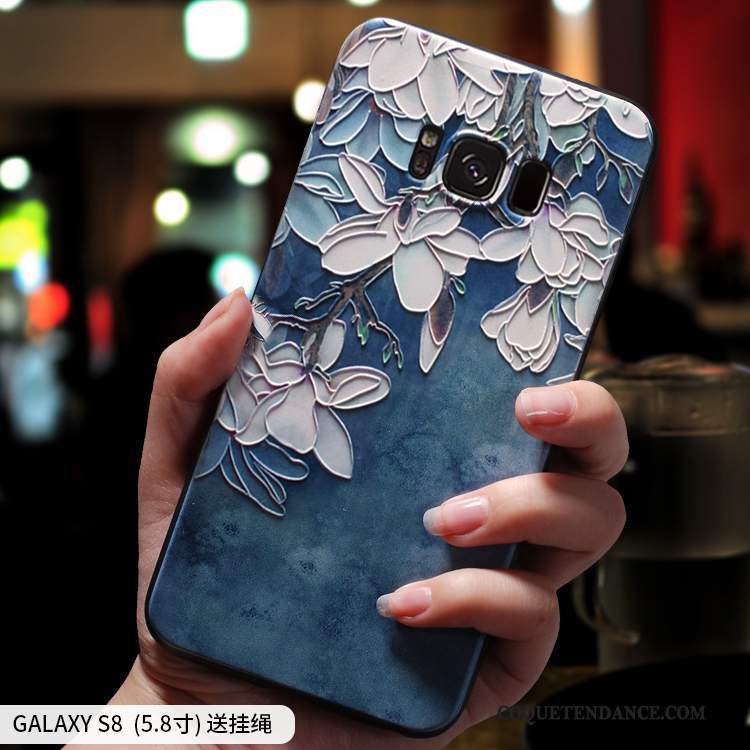 Samsung Galaxy S8 Coque Bleu Marin Personnalité Ornements Suspendus De Téléphone Créatif