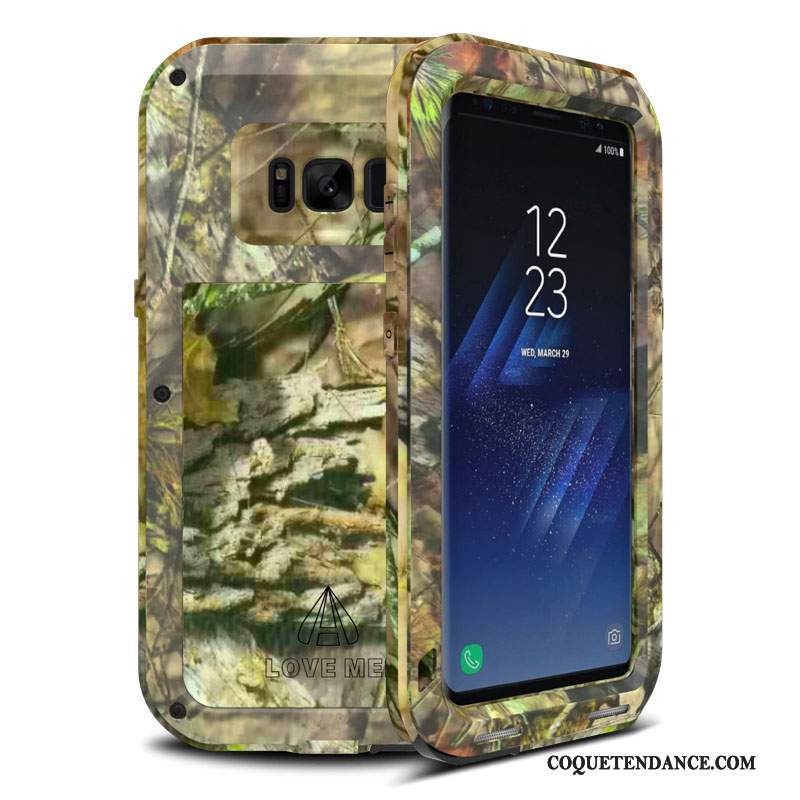 Samsung Galaxy S8 Coque Camouflage Métal Incassable Personnalité Créatif