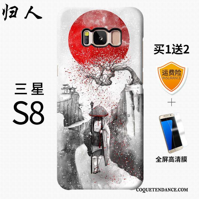 Samsung Galaxy S8 Coque Créatif Personnalité Rouge Vent De Téléphone
