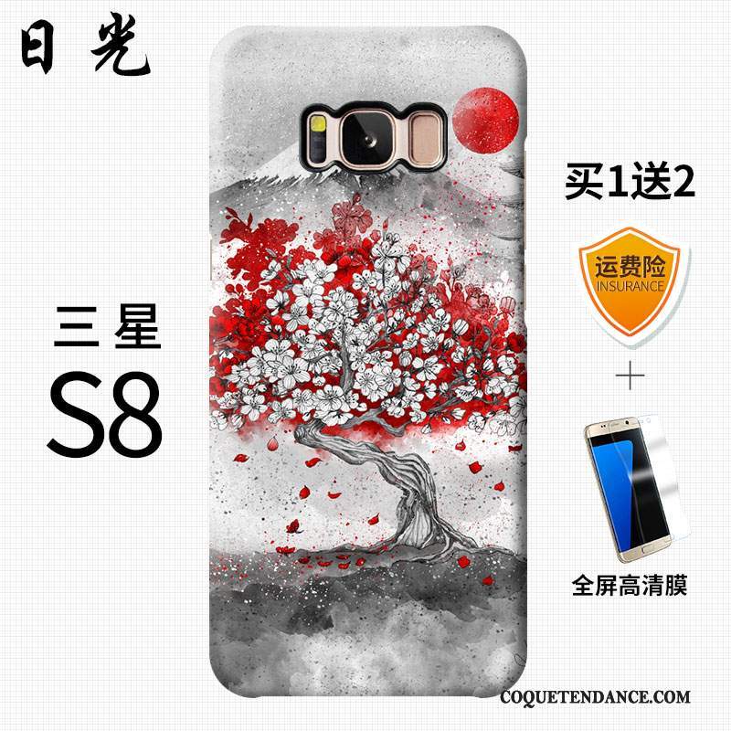 Samsung Galaxy S8 Coque Créatif Personnalité Rouge Vent De Téléphone
