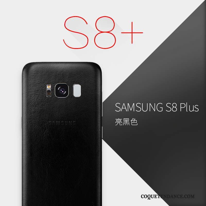 Samsung Galaxy S8+ Coque Cuir Véritable Très Mince De Téléphone Jaune Tout Compris
