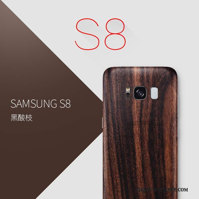 Samsung Galaxy S8 Coque De Téléphone Bois Massif Protection Sac Très Mince