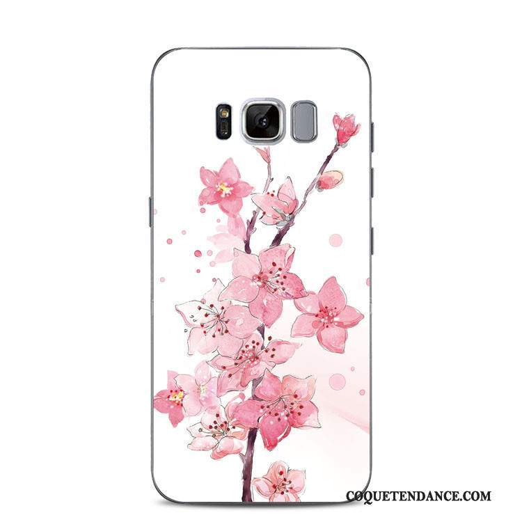 Samsung Galaxy S8+ Coque De Téléphone Incassable Gaufrage Support Rose