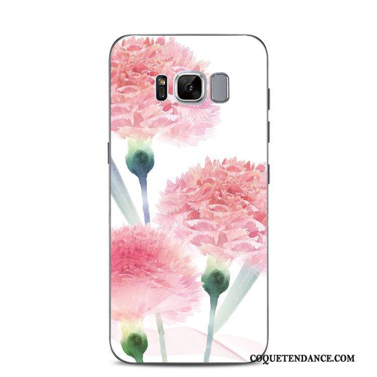 Samsung Galaxy S8+ Coque De Téléphone Incassable Gaufrage Support Rose