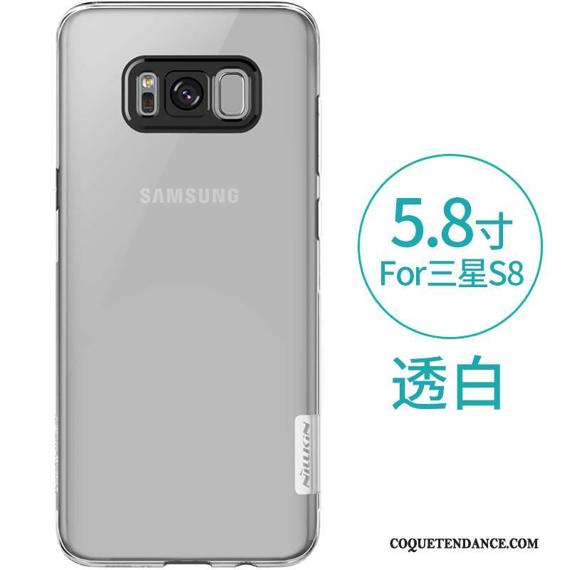 Samsung Galaxy S8 Coque De Téléphone Or Protection Transparent Étui