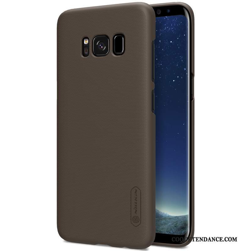 Samsung Galaxy S8 Coque Difficile Protection Étui Or Délavé En Daim