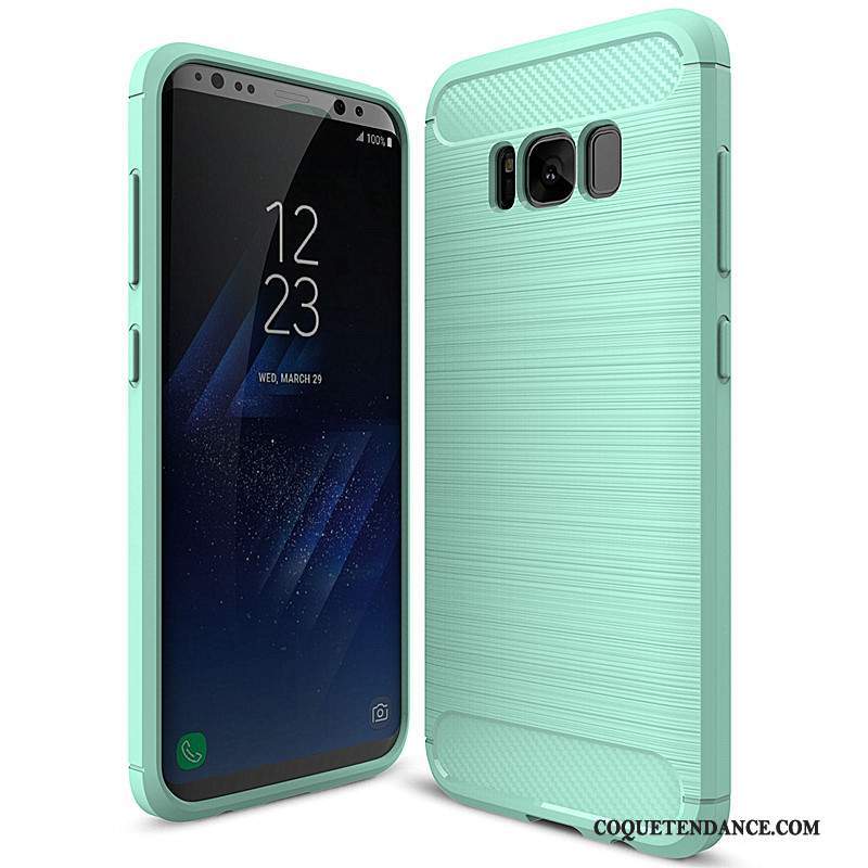 Samsung Galaxy S8+ Coque Fibre Fluide Doux Rouge De Téléphone Protection