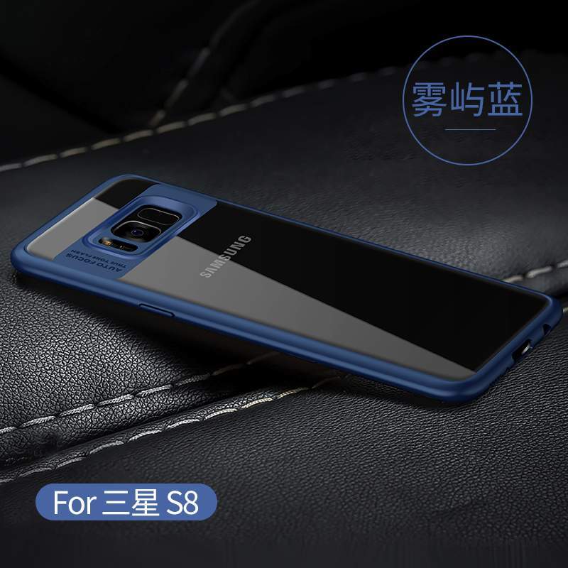 Samsung Galaxy S8 Coque Incassable De Téléphone Créatif Noir Transparent