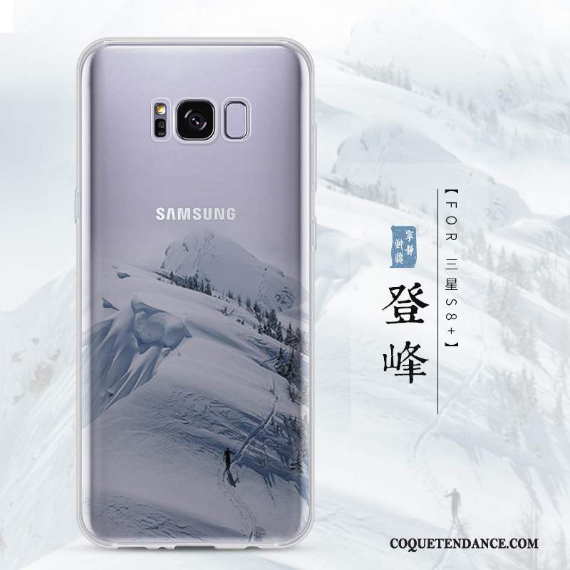 Samsung Galaxy S8+ Coque Incassable Silicone Tendance Transparent Créatif