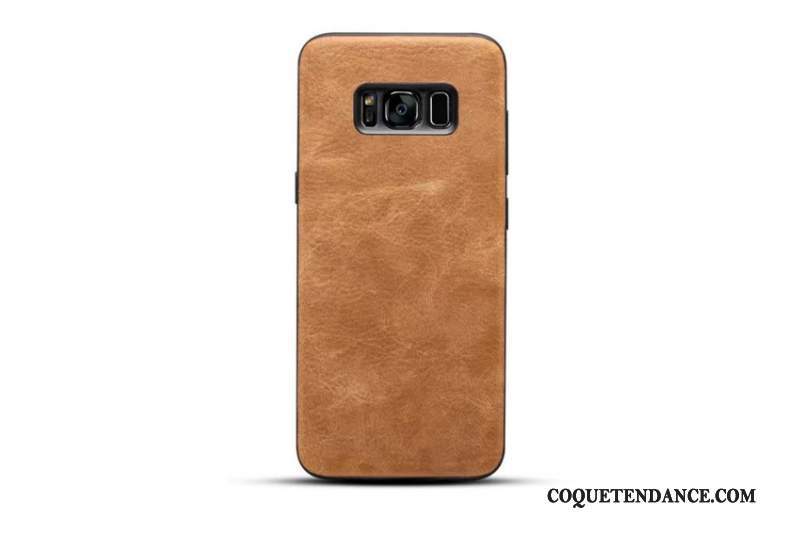 Samsung Galaxy S8 Coque Jaune Fluide Doux De Téléphone Étui Protection