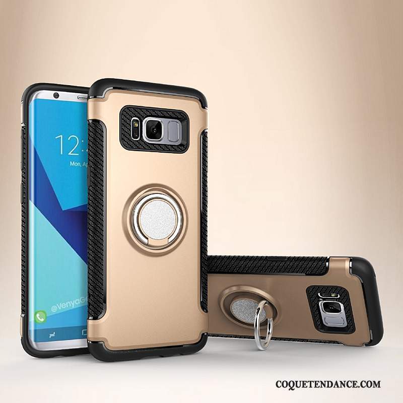 Samsung Galaxy S8+ Coque Magnétisme À Bord Support Incassable Anneau