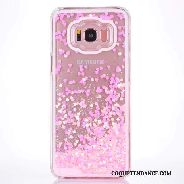 Samsung Galaxy S8 Coque Plastique Bleu Rose De Téléphone Frais