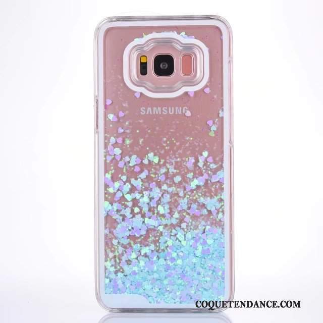 Samsung Galaxy S8 Coque Plastique Bleu Rose De Téléphone Frais